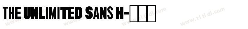 The Unlimited Sans H字体转换